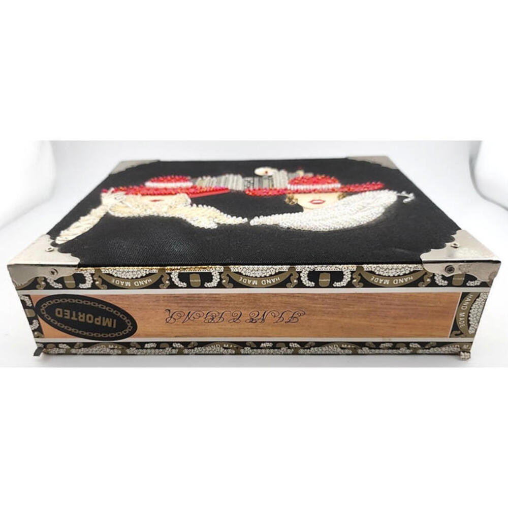 Braciano Cigar Box Purse – Sequined Red Hat Ladies – Night Life - Picture 3 of 6
